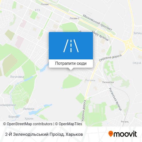 Карта 2-Й Зеленодільський Проїзд