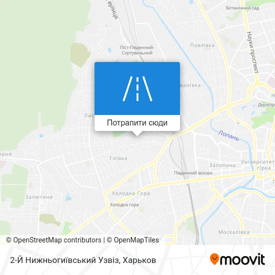 Карта 2-Й Нижньогиївський Узвіз
