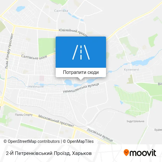 Карта 2-Й Петренківський Проїзд
