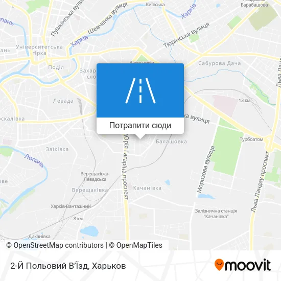 Карта 2-Й Польовий В’Їзд