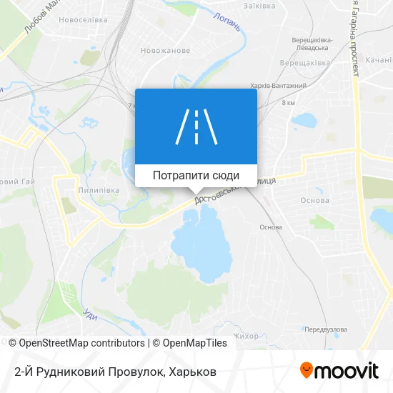 Карта 2-Й Рудниковий Провулок