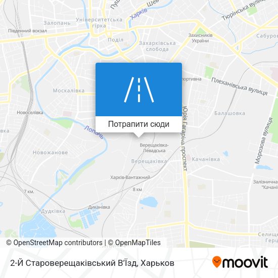 Карта 2-Й Староверещаківський В’Їзд