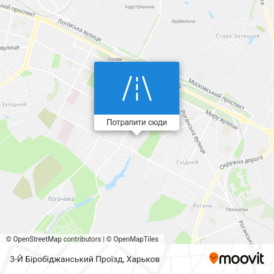 Карта 3-Й Біробіджанський Проїзд