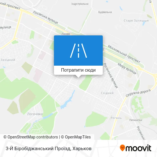Карта 3-Й Біробіджанський Проїзд
