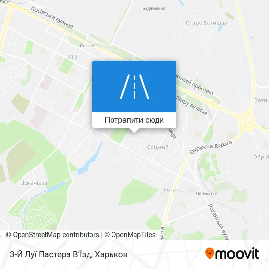 Карта 3-Й Луї Пастера В’Їзд