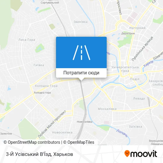 Карта 3-Й Усівський В’Їзд