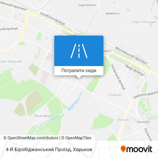 Карта 4-Й Біробіджанський Проїзд