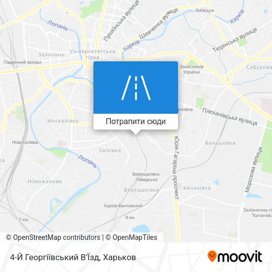 Карта 4-Й Георгіївський В’Їзд