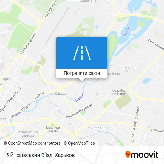 Карта 5-Й Ісаївський В’Їзд