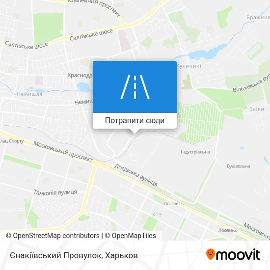 Карта Єнакіївський Провулок