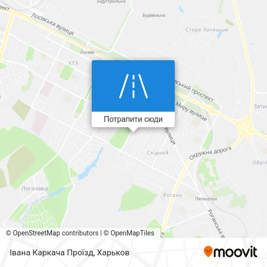 Карта Івана Каркача Проїзд
