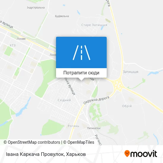 Карта Івана Каркача Провулок