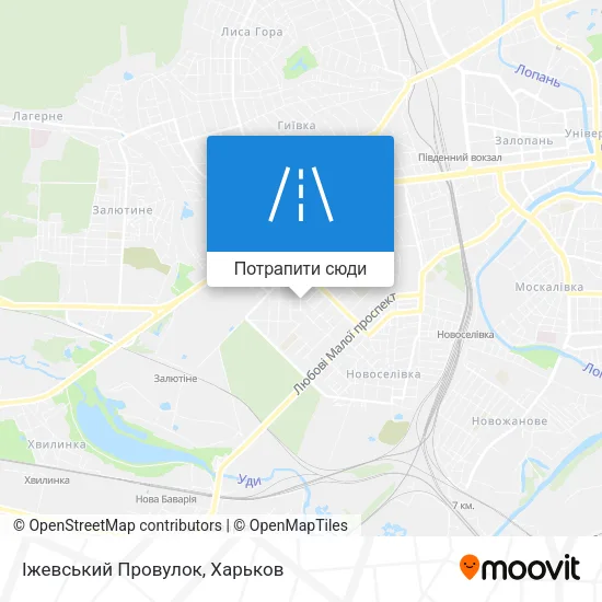 Карта Іжевський Провулок
