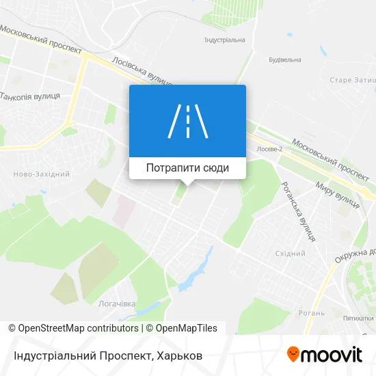 Карта Індустріальний Проспект