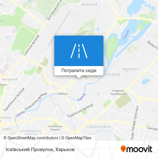 Карта Ісаївський Провулок