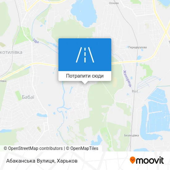 Карта Абаканська Вулиця