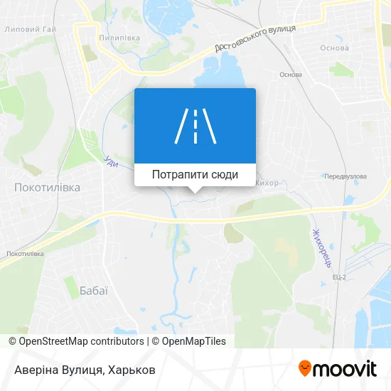 Карта Аверіна Вулиця