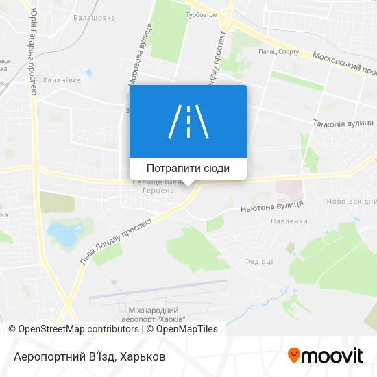Карта Аеропортний В’Їзд