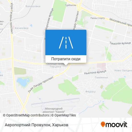 Карта Аеропортний Провулок