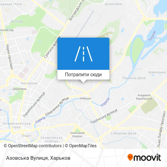 Карта Азовська Вулиця