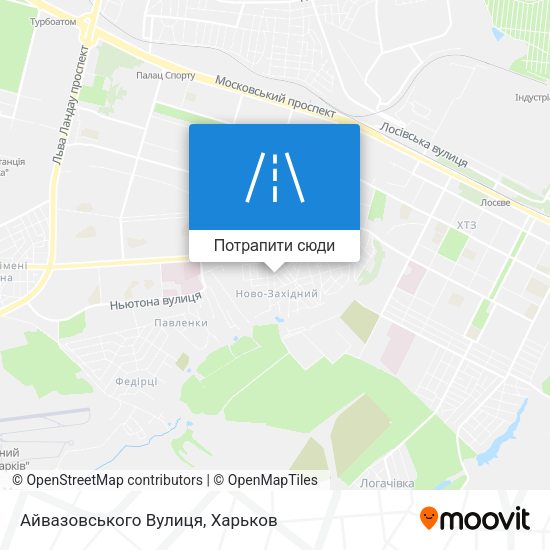 Карта Айвазовського Вулиця
