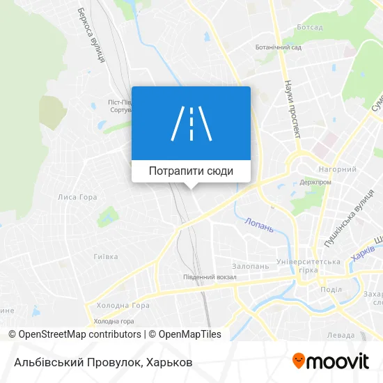 Карта Альбівський Провулок