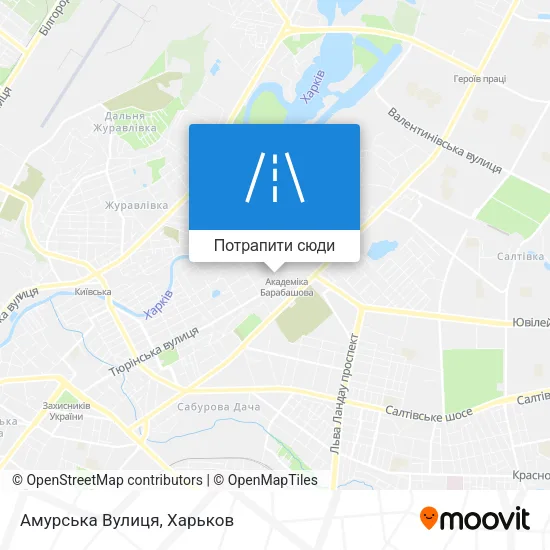 Карта Амурська Вулиця