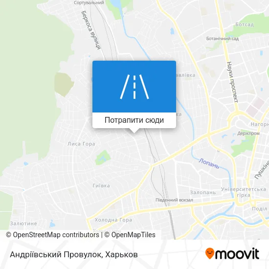 Карта Андріївський Провулок