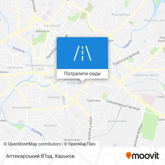 Карта Аптекарський В’Їзд