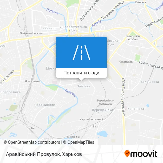 Карта Аравійський Провулок