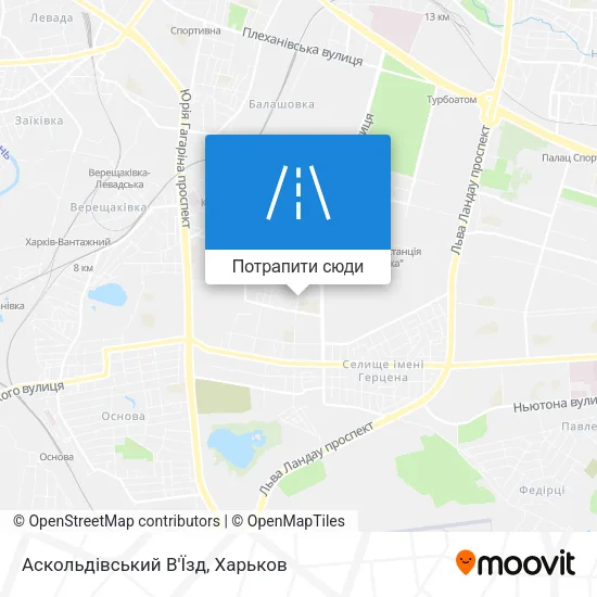 Карта Аскольдівський В'Їзд