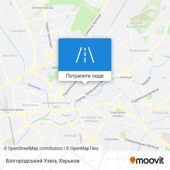 Карта Білгородський Узвіз