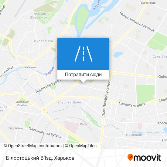 Карта Білостоцький В’Їзд