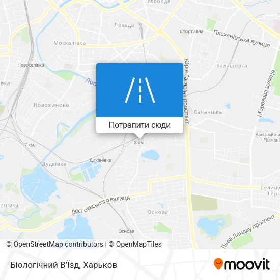 Карта Біологічний В’Їзд