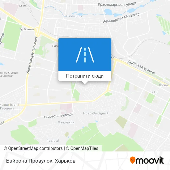 Карта Байрона Провулок