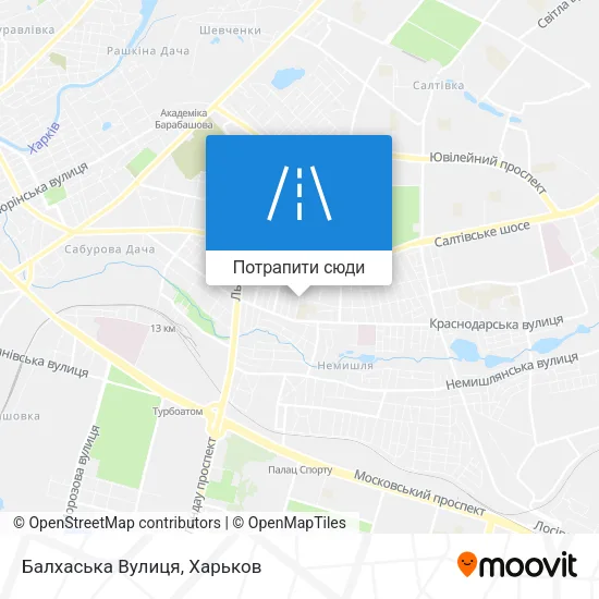 Карта Балхаська Вулиця