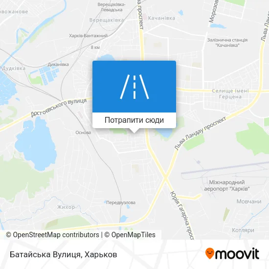 Карта Батайська Вулиця