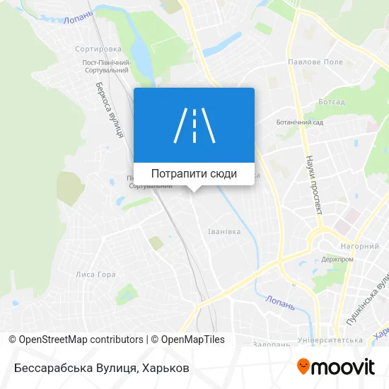 Карта Бессарабська Вулиця