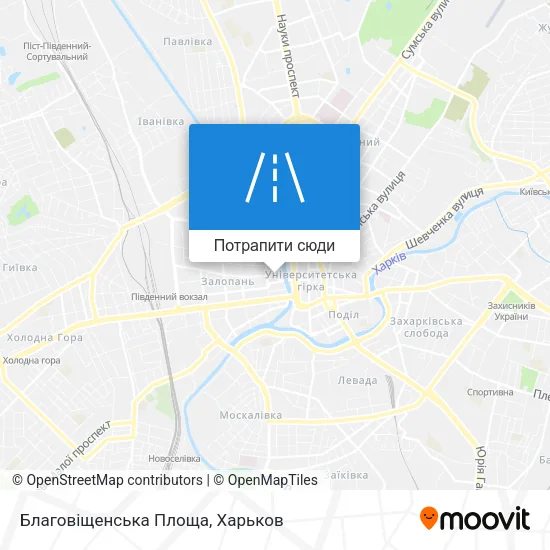 Карта Благовіщенська Площа
