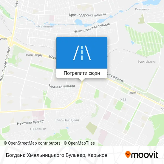 Карта Богдана Хмельницького Бульвар