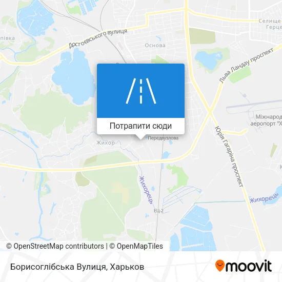 Карта Борисоглібська Вулиця