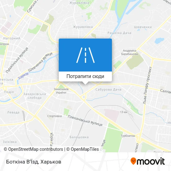 Карта Боткіна В’Їзд