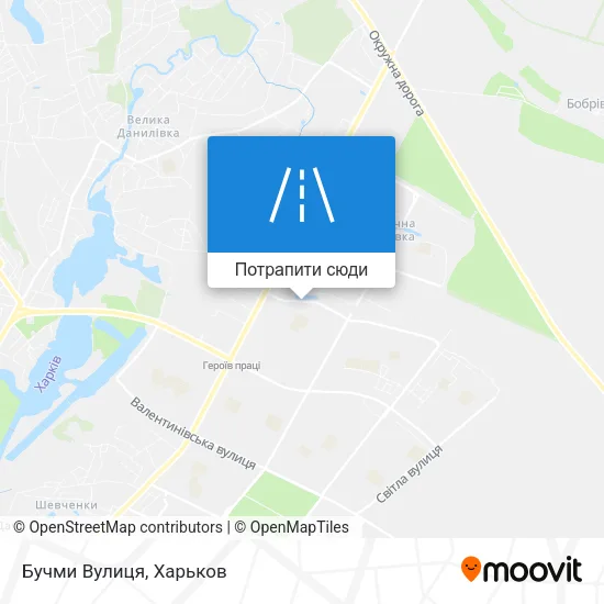 Карта Бучми Вулиця