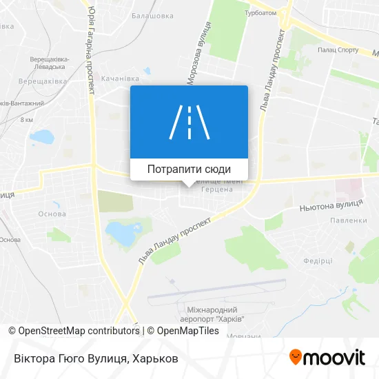 Карта Віктора Гюго Вулиця