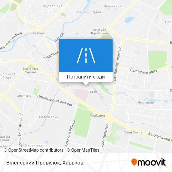 Карта Віленський Провулок
