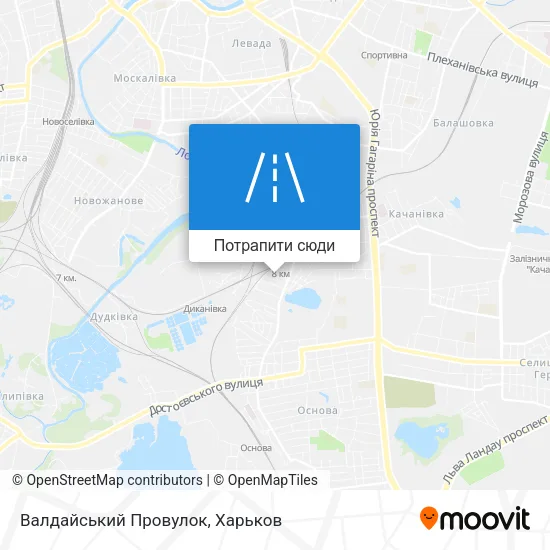 Карта Валдайський Провулок