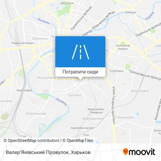 Карта Валер’Янівський Провулок