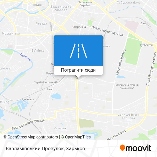 Карта Варламівський Провулок