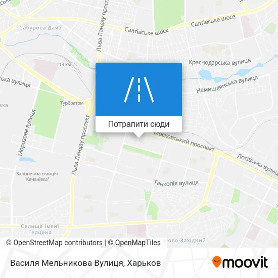 Карта Василя Мельникова Вулиця