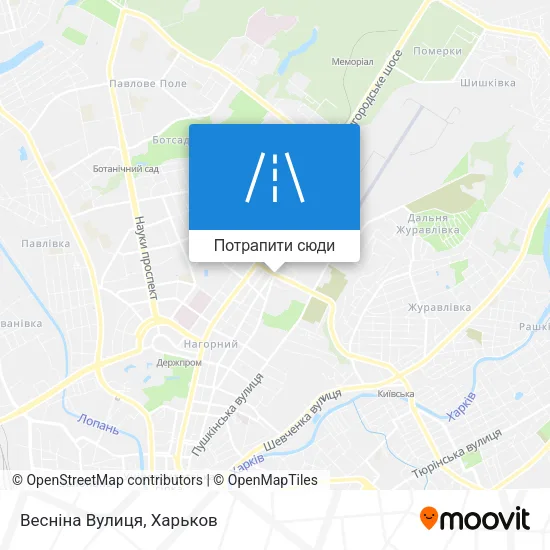 Карта Весніна Вулиця